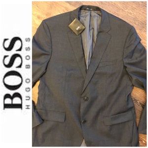 Hugo Boss NEW pin stripe suit jacket blazer 44R
